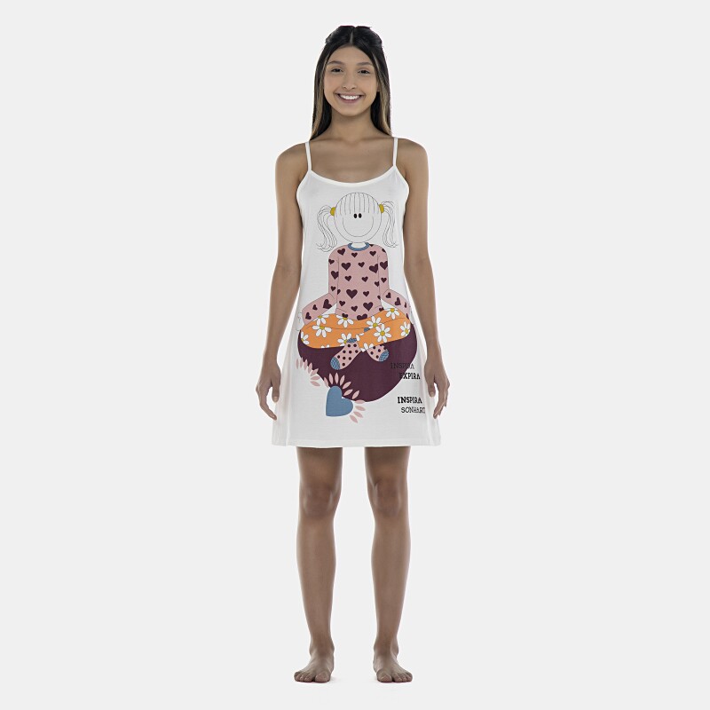 Camisola Feminina Adulto Alça