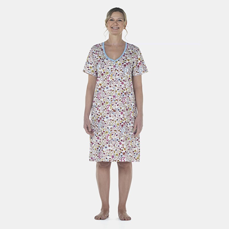 Camisola Feminina Adulto Manga Curta Aberta