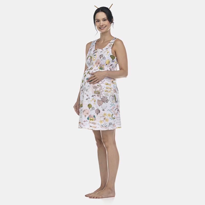 Camisola Feminina Gestante Regata Aberta