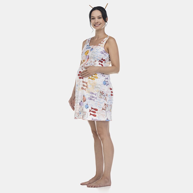 Camisola Feminina Gestante Regata Aberta