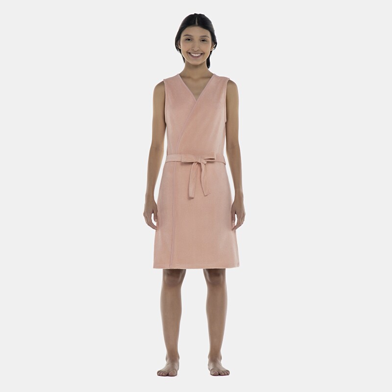 Roupão Feminino Adulto Regata Atoalhado