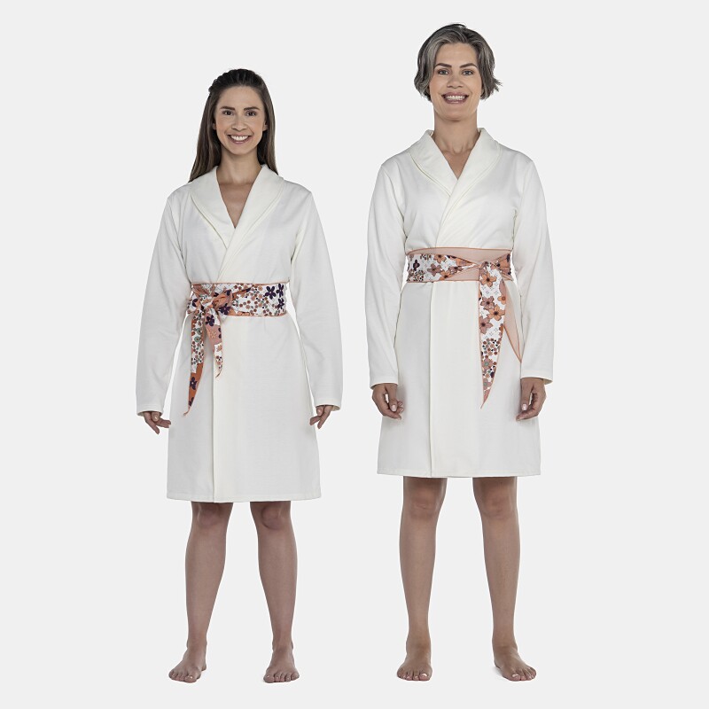 Robe Feminino Adulto Manga Longa Moletinho