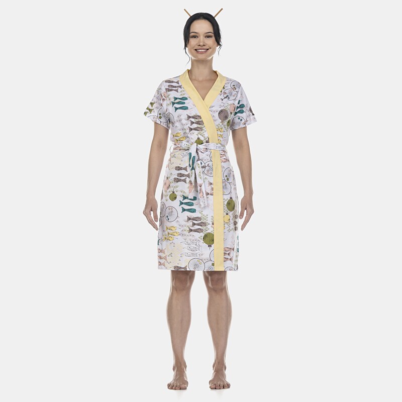 Robe Feminino Adulto  Manga Curta