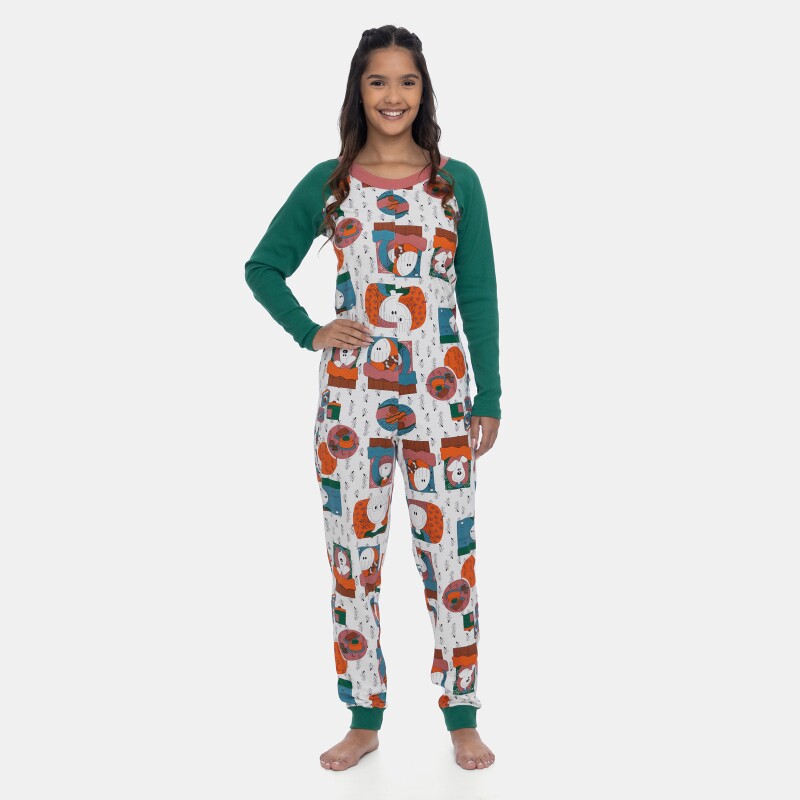 Comprar Pijama Macacão Sonhart Feminino Manga Longa Estampado