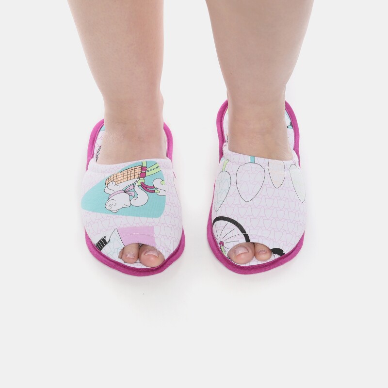 Pantufa Feminino Adulto Com Abertura
