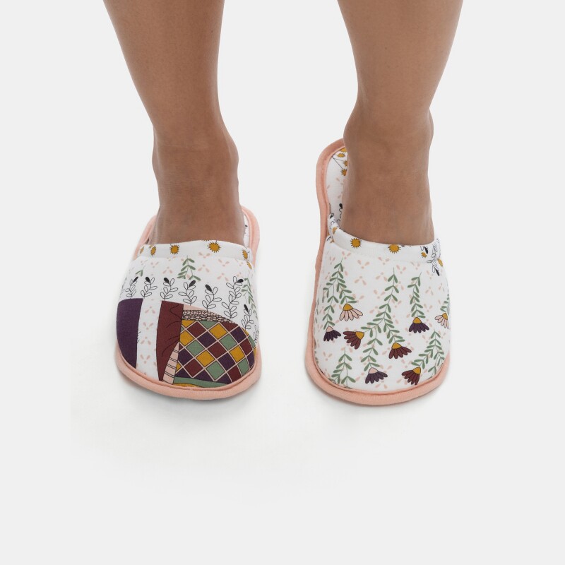Pantufa Sonhart Fechada Feminina Adulto Estampada