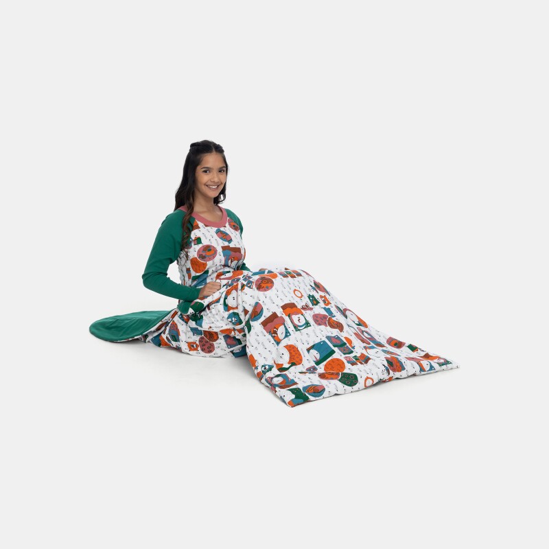 Saco de dormir feminino adulto estampado