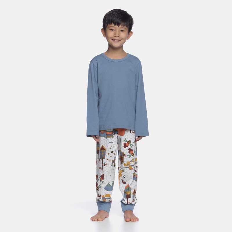 Pijama manga longa e calça