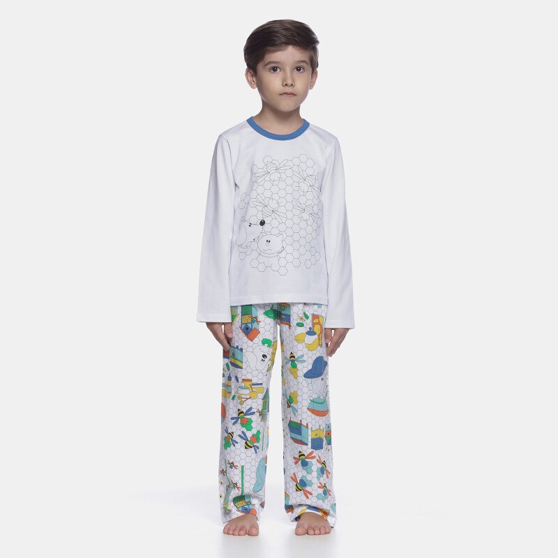 Pijama manga longa e calça