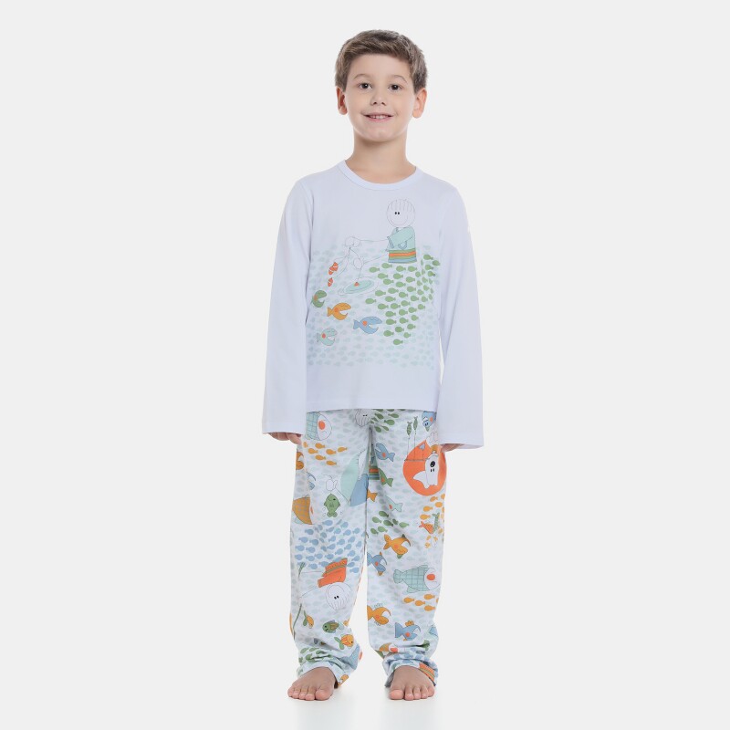 Pijama manga longa e calça