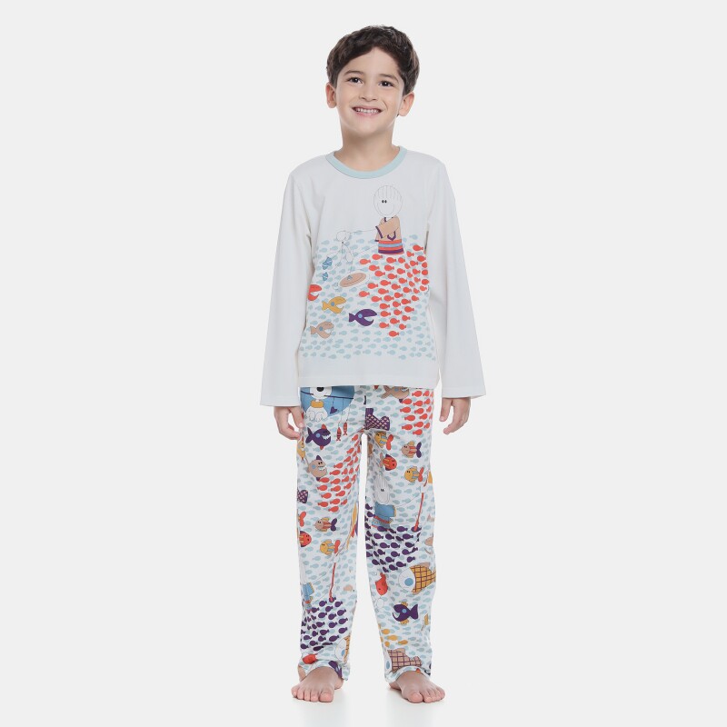 Pijama manga longa e calça