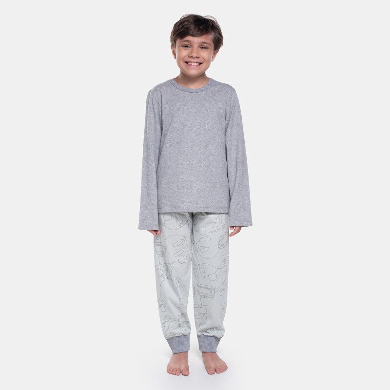Pijama Manga Longa e Calça
