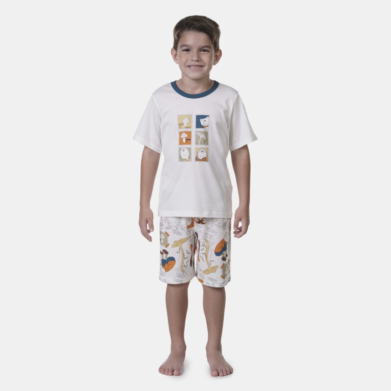 Pijama manga curta e bermuda  