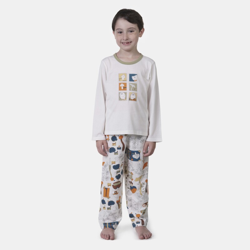 Pijama manga longa e calça
