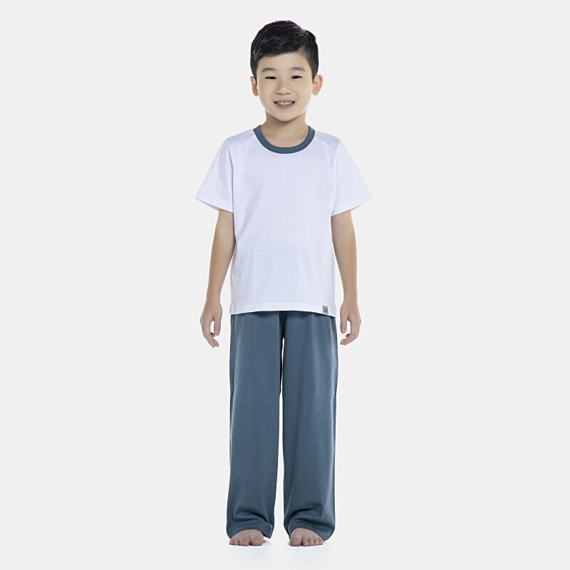 Pijama Masculino Kids Manga Curta e Calça
