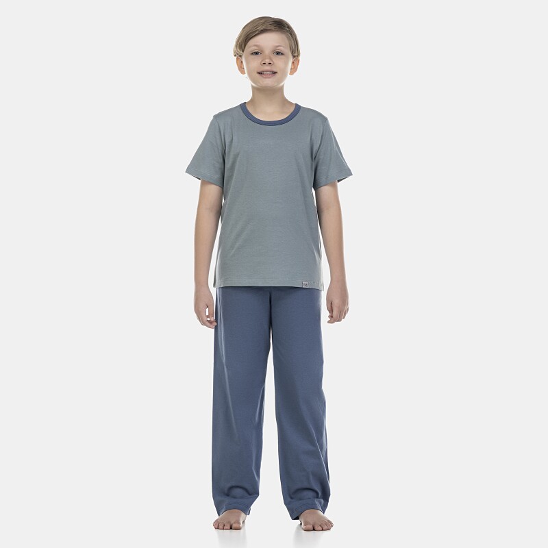 Pijama Masculino Kids Manga Curta e Calça