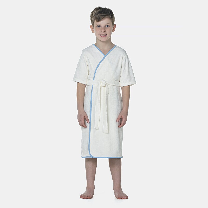 Roupão Masculino Kids Manga Curta Atoalhado