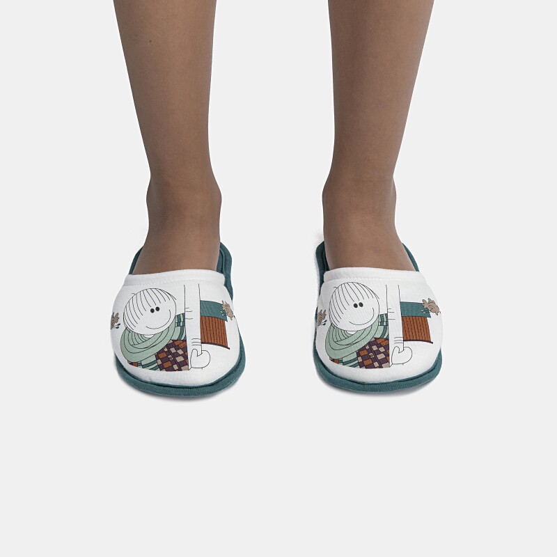 Pantufa Masculina Kids Fechada Estampa Local