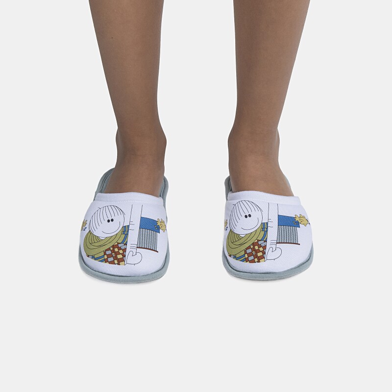 Pantufa Masculina Kids Fechada Estampa Local