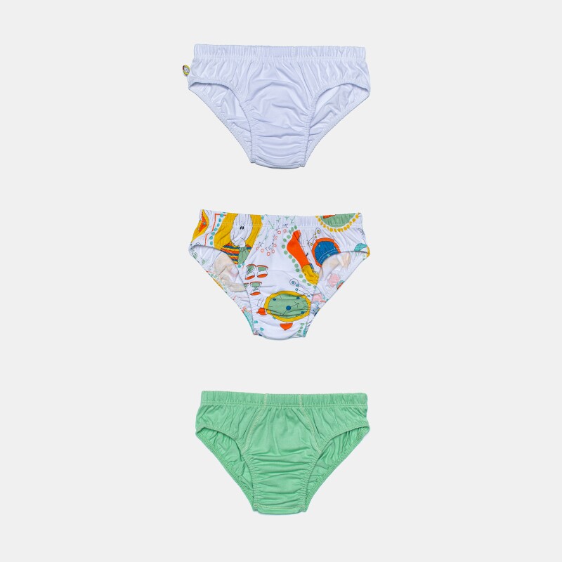 Kit cueca Algodão 3 Peças