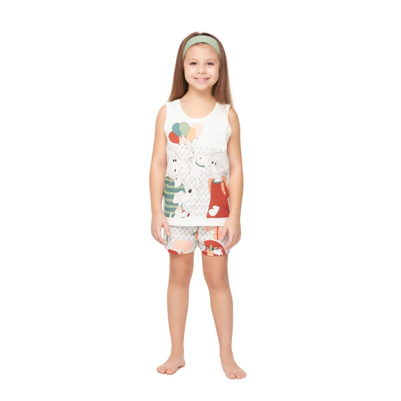 Conjunto Feminino Kids Regata e Short