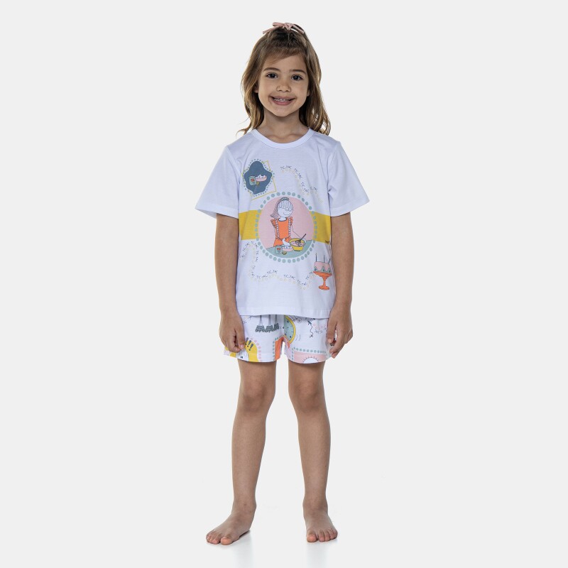 Pijama Manga Curta e Short