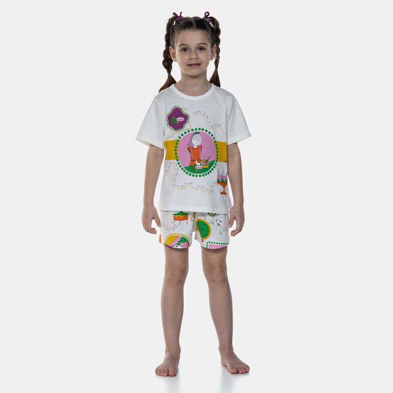 Pijama Manga Curta e Short