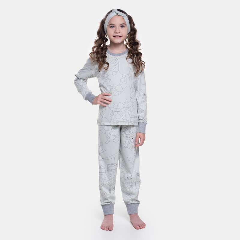 Pijama Manga Longa e Calça