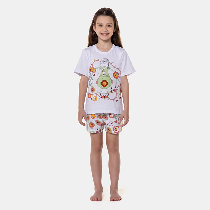 Pijama manga curta e short