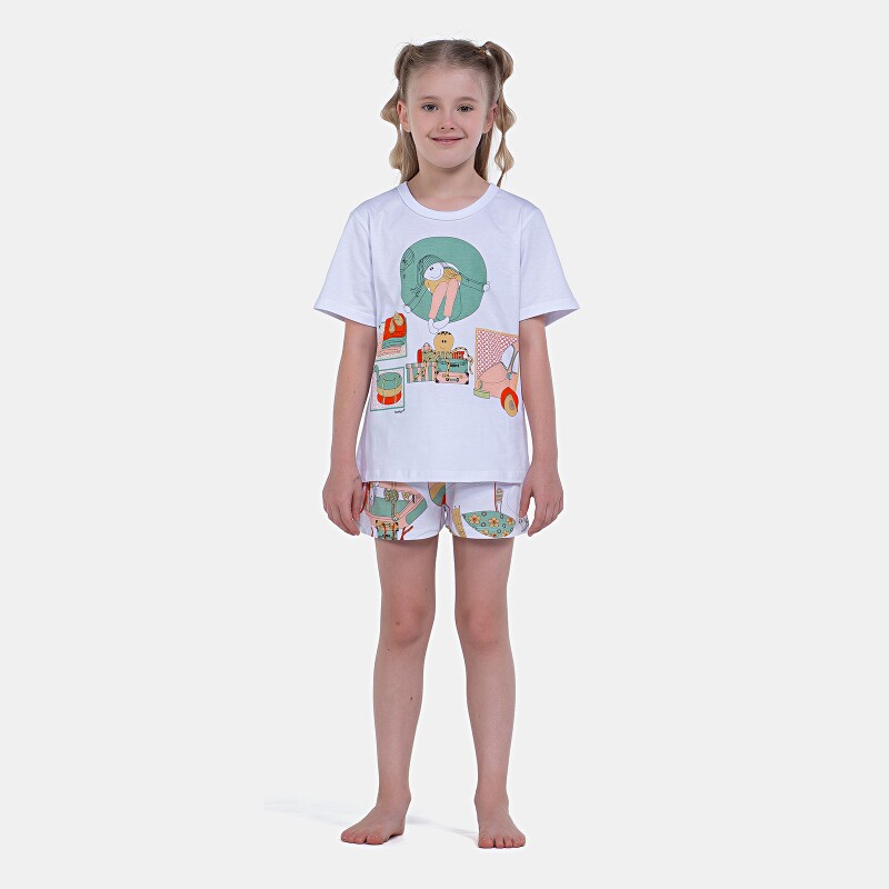 Pijama Manga Curta e Short