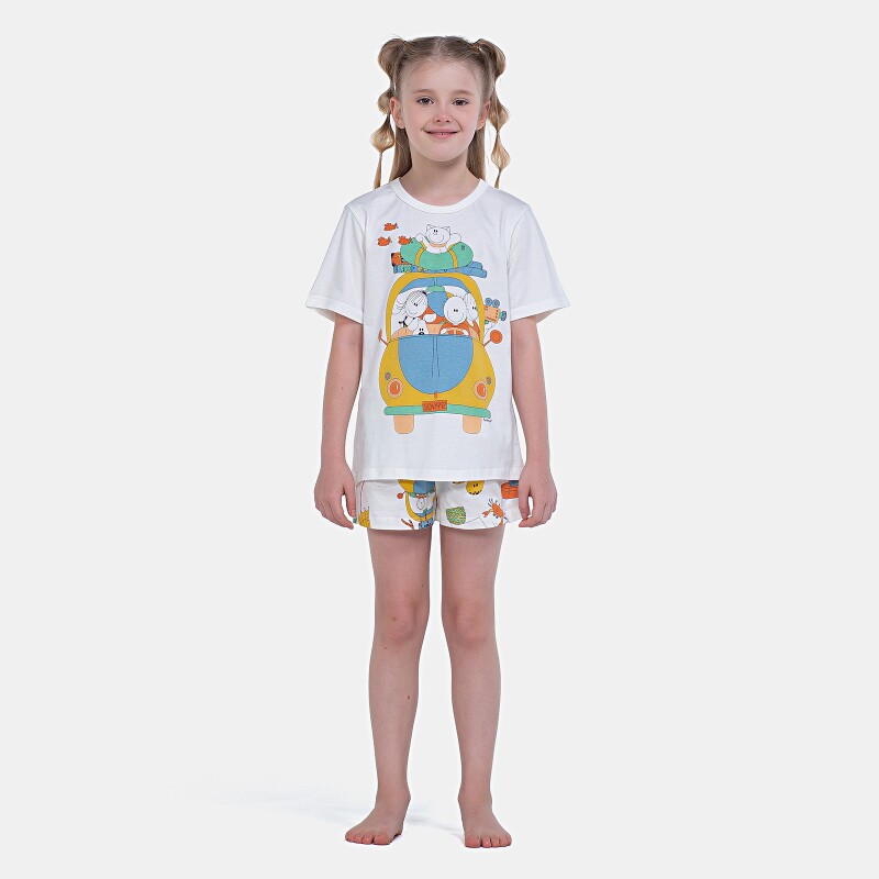 Pijama Manga Curta e Short