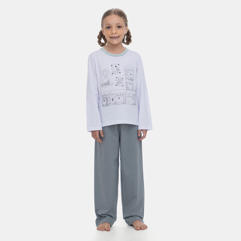 Pijama Manga Longa e Calça