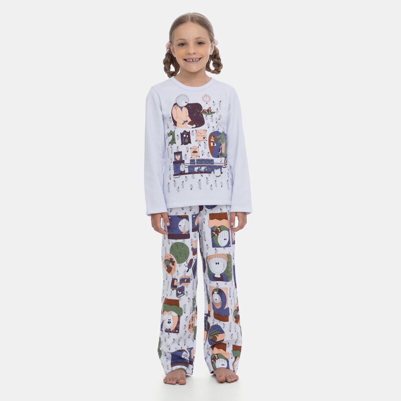 Pijama Manga Longa e Calça