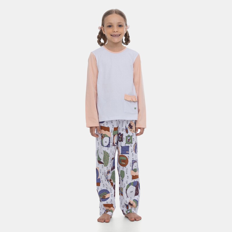 Pijama Manga Longa e Calça