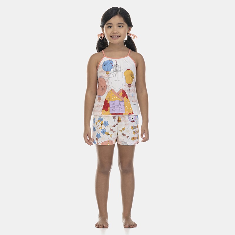 Pijama Feminino Kids Alça e Short