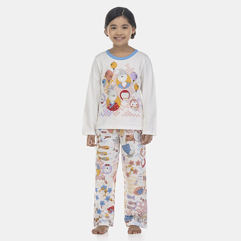 Pijama Feminino Kids Manga Curta e Calça