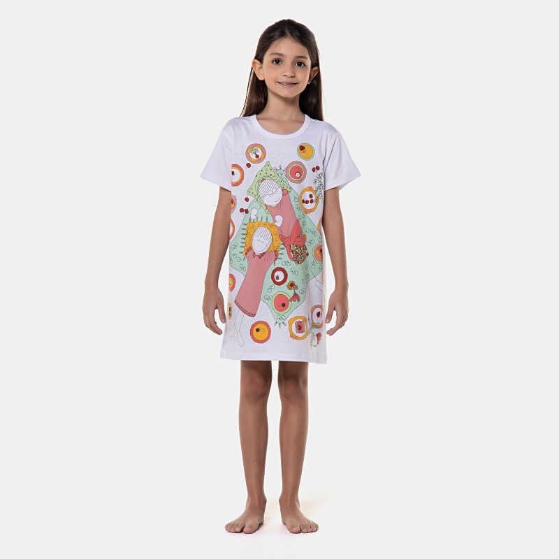 Camisão manga curta          