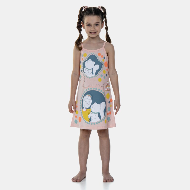 Foto Camisola Sonhart Feminina Infantil  Alça Fina Annie e Nina