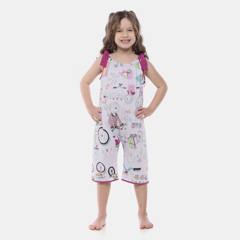 Macacão Feminino Kids Alça