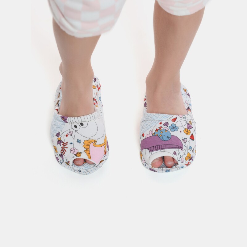 Pantufa Feminino Kids Com Abertura