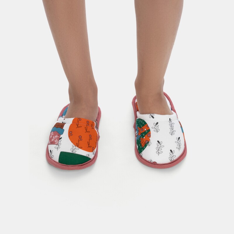 Pantufa Fechada Feminina Infantil Estampada