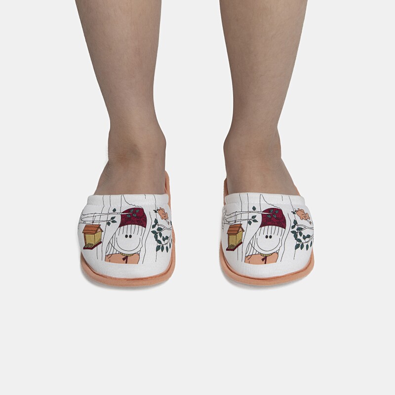 Pantufa Feminina Kids Fechada Com Estampa Local 