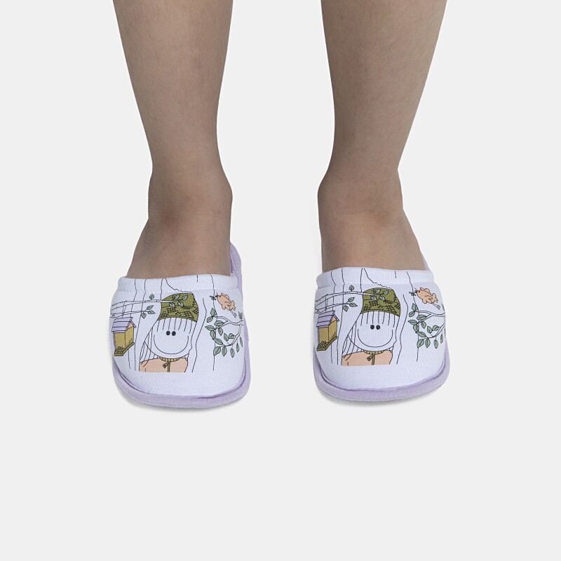 Pantufa Feminina Kids Fechada Com Estampa Local 