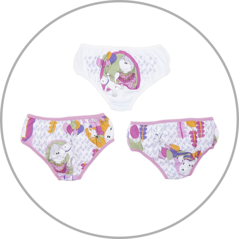 Kit Calcinha Feminino Kids