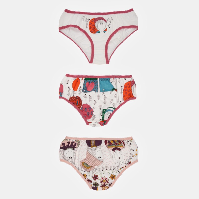 sonhart Kit Calcinha Estampada Infantil 3 Peça