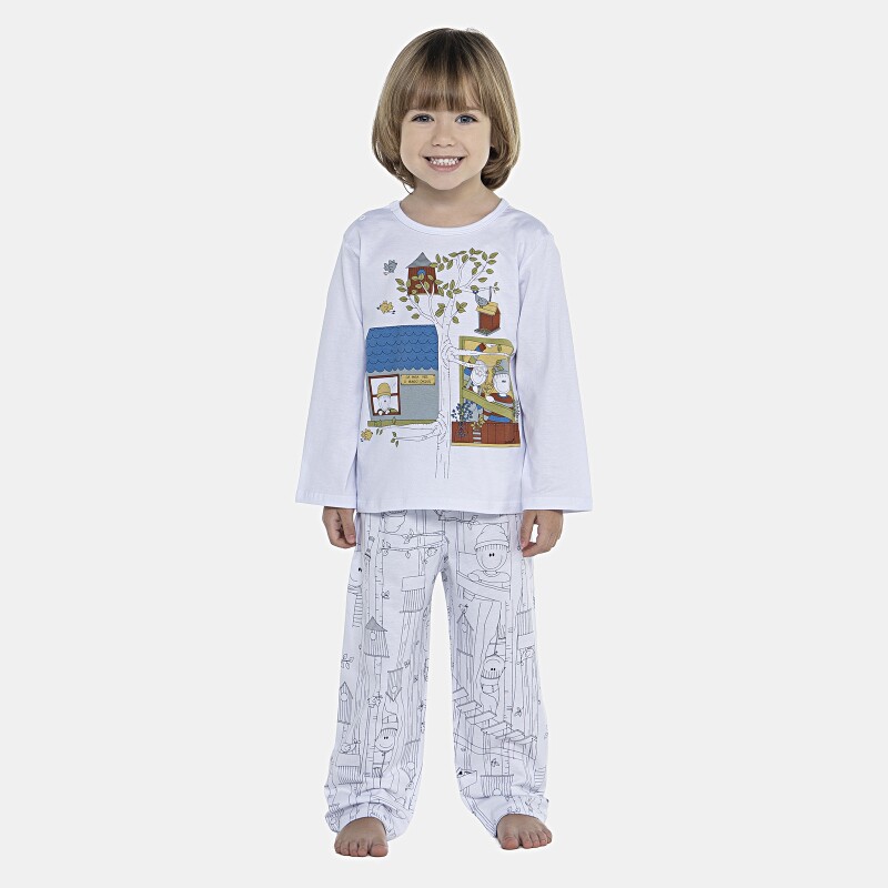 Pijama Masculino Baby Manga Longa e Calça