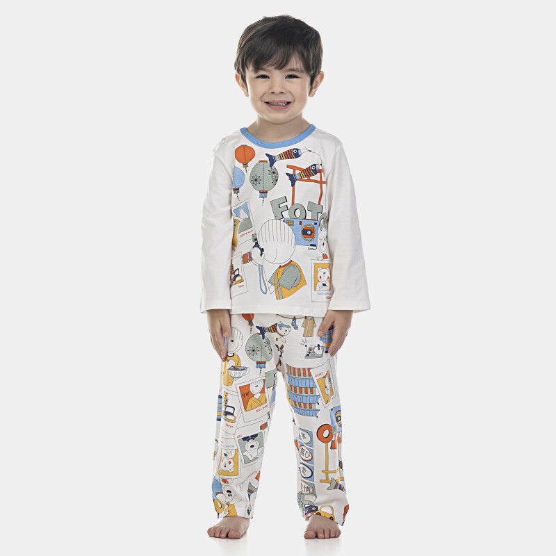 Pijama Masculino Baby Manga Longa e Calça