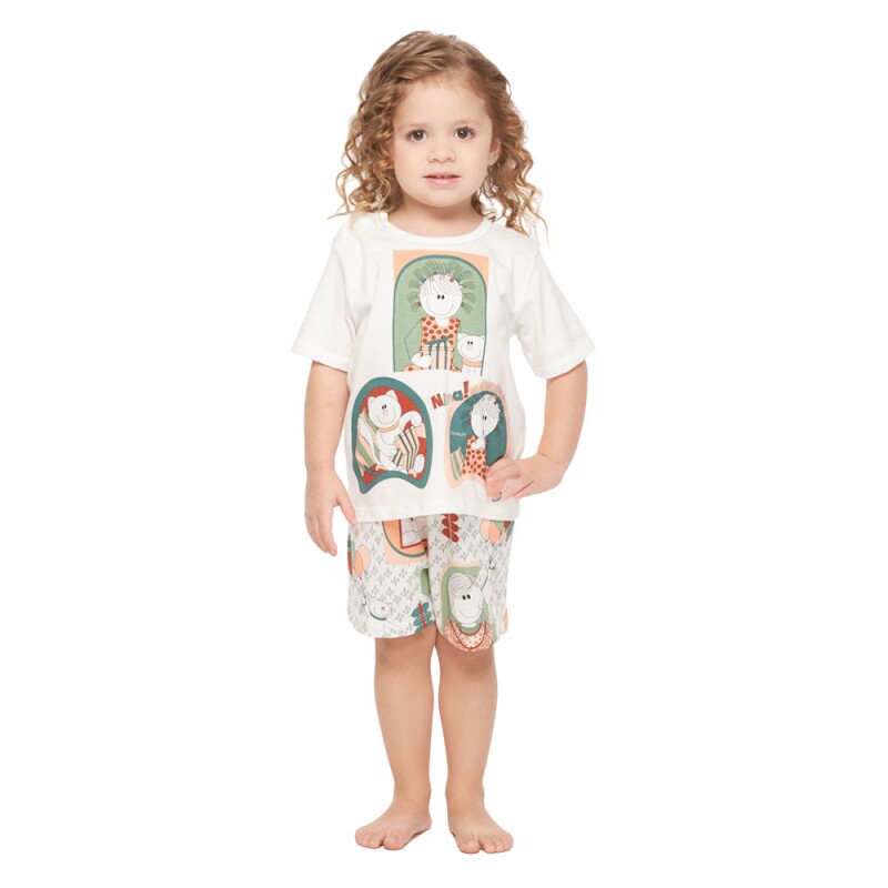 Conjunto Feminino Baby Manga Curta e Short
