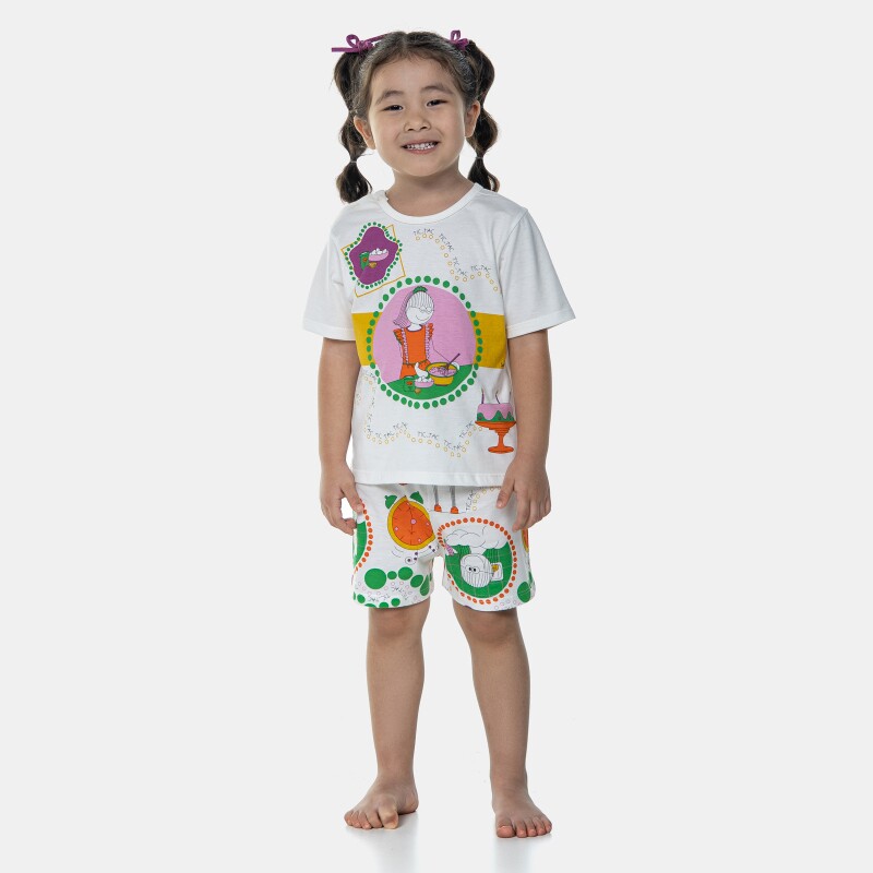 Pijama Manga Curta e Short