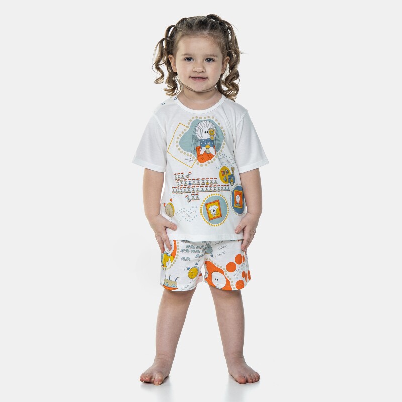 Pijama Manga Curta e Short